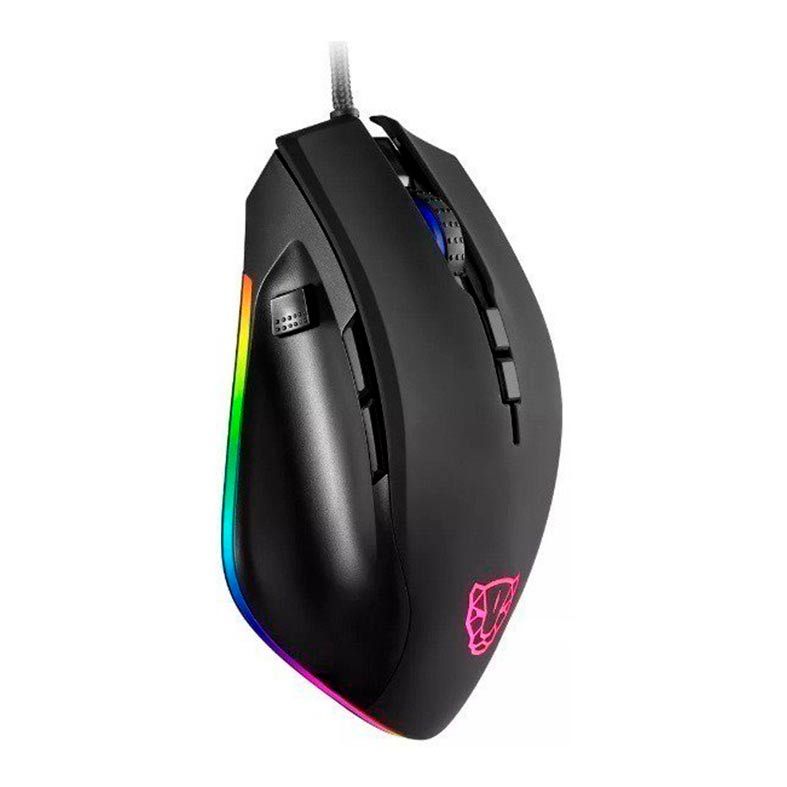 Mouse Gamer Motospeed V80 5000DPI RGB 8 Botoes Preto, FMSMS0061PTO