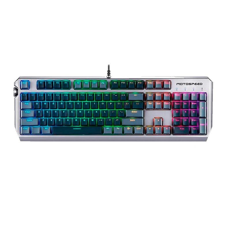 Teclado Mecanico Motospeed CK80 RGB Switch Silver, FMSTC0082CIZ