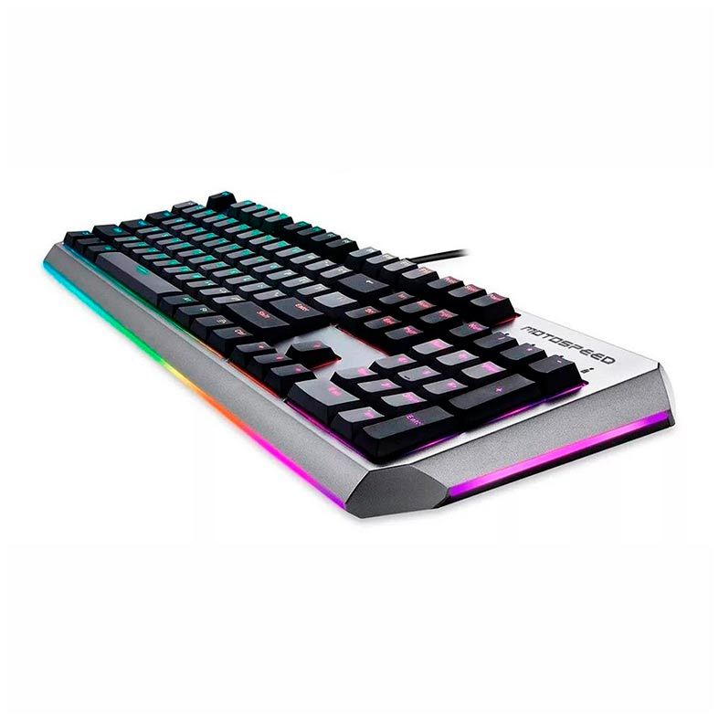 Teclado Mecanico Motospeed CK80 RGB Switch Silver, FMSTC0082CIZ