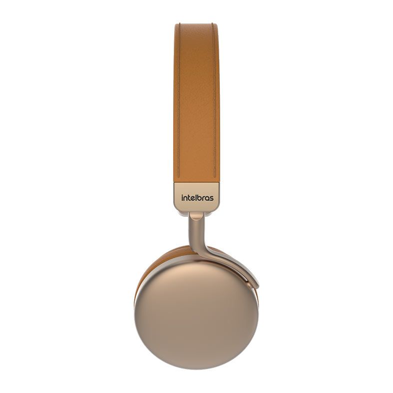 Headset Bluetooth Intelbras Focus Style, Drivers 40mm, Dourado, FOCUS STYLE GOLD