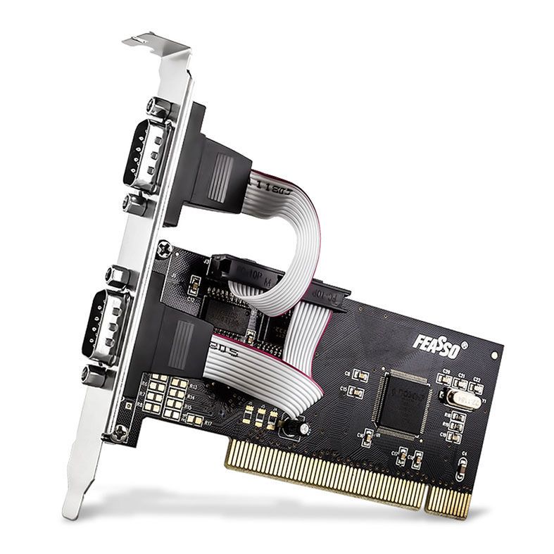 Placa PCI Feasso FPSS-01 2 Serial DB-9 Para Impressora, FPSS-01