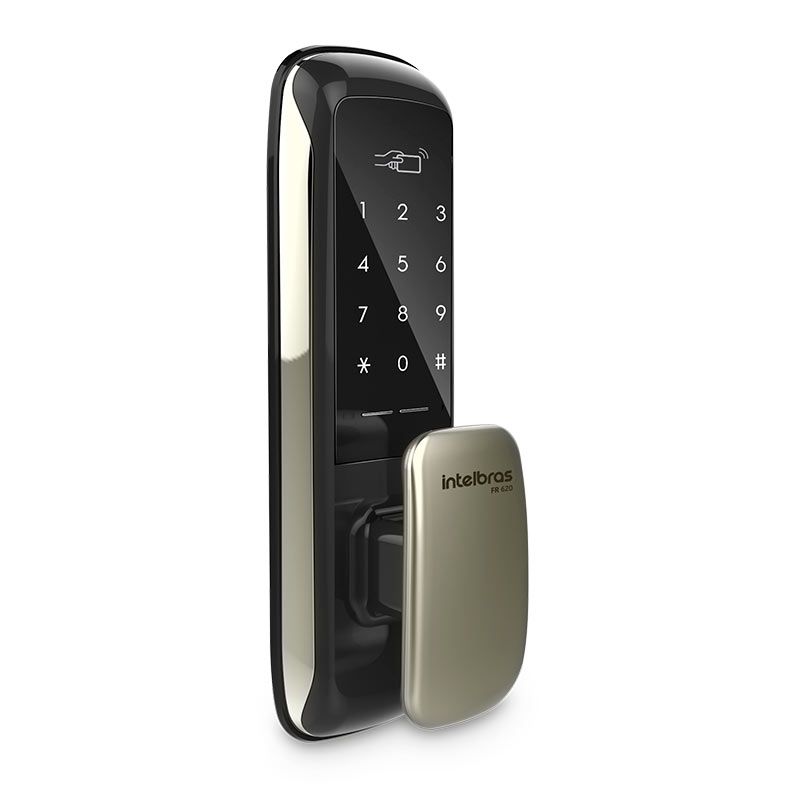Fechadura Digital Intelbras Push & Pull FR620, Preto, FR620