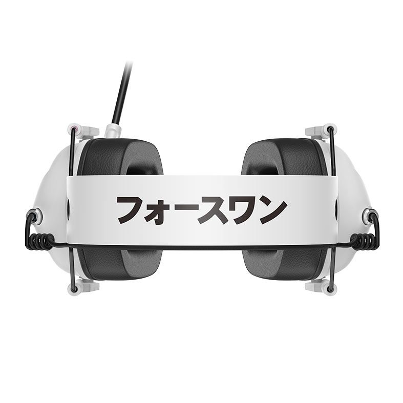 Headset Gamer Force One Kabuto, RGB, 7.1 Surround, Wireless, Drivers 50mm, Branco, FR.AU.KB.01