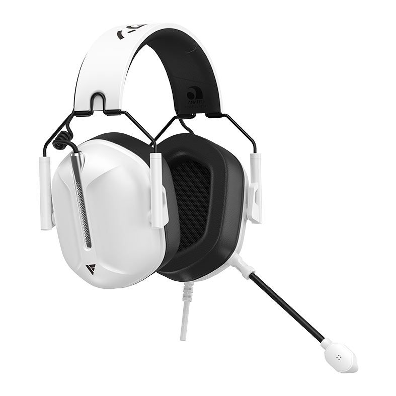 Headset Gamer Force One Kabuto, RGB, 7.1 Surround, Wireless, Drivers 50mm, Branco, FR.AU.KB.01