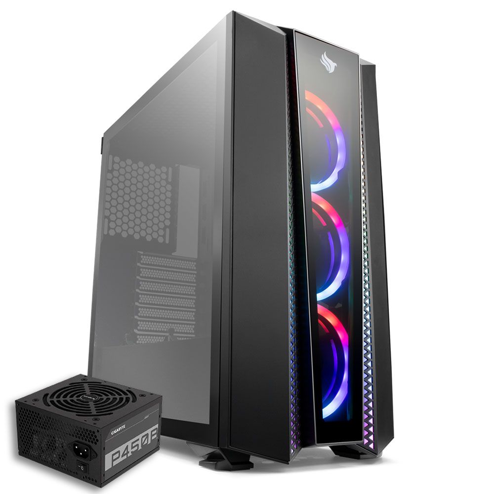 Pichau Kit Upgrade, Gabinete Pichau Frillback X RGB + Fonte Gigabyte 450W
