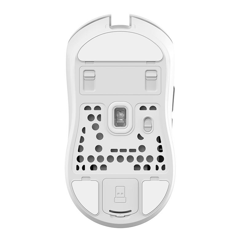 Mouse Gamer Pro Force One Hoku, 26000DPI, Wireless e USB-C, Branco e Preto, FR.MO.HK.02