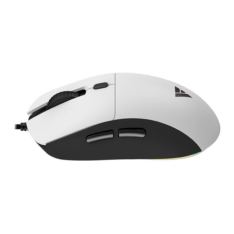 Mouse Gamer Force One Orion, RGB, 20000DPI, Branco e Preto, FR.MO.OR.01