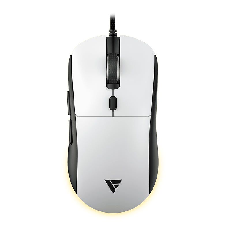 Mouse Gamer Force One Orion, RGB, 20000DPI, 6 Botoes, Branco e Preto, FR.MO.OR.02