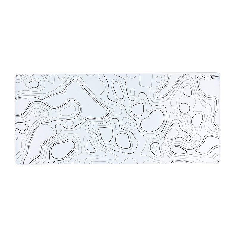 Mousepad Gamer Force One Skyhawk XXL Snow Edition, Extra Grande, 900x400x3mm, Branco e Preto, FR.MP.SH.07