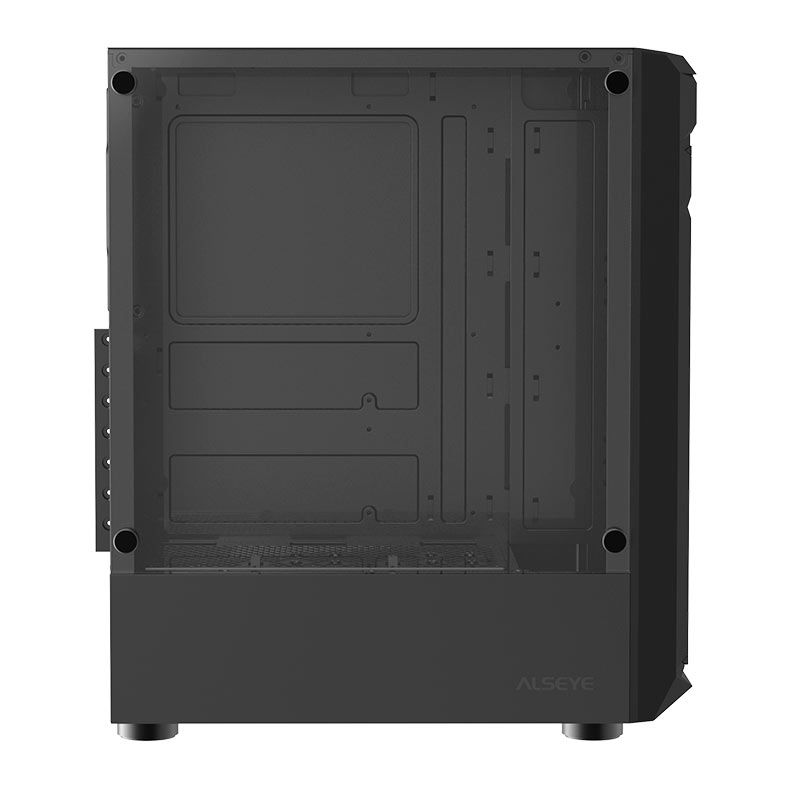Gabinete Gamer Alseye Frost, Mid-Tower, Lateral de Vidro, Preto, FROST-BK