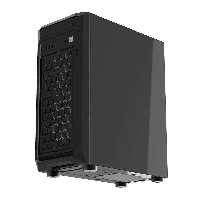 Gabinete Gamer Alseye Frost, Mid-Tower, Lateral de Vidro, Preto, FROST-BK