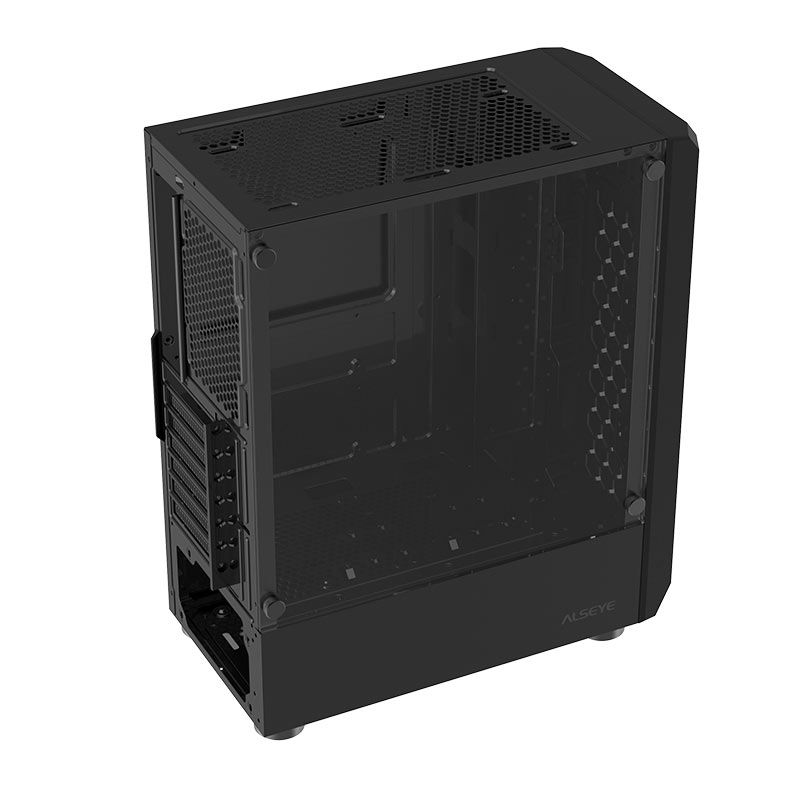 Gabinete Gamer Alseye Frost, Mid-Tower, Lateral de Vidro, Preto, FROST-BK