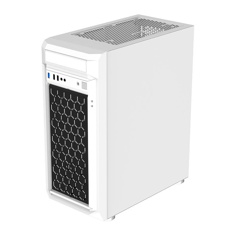 Gabinete Gamer Alseye Frost, Mid-Tower, Lateral de Vidro, Branco, FROST-WH