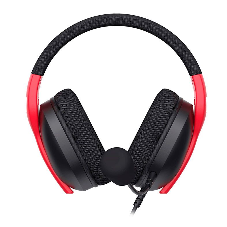 Headset Gamer Havit Fuxi- H5D, Drivers 50mm, Preto e Vermelho, HVGMH-FUXI-H5D-BR