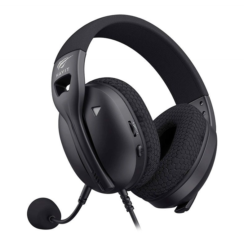 Headset Gamer Havit Fuxi- H5D, Drivers 50mm, Preto, HVGMH-FUXI-H5D-BK