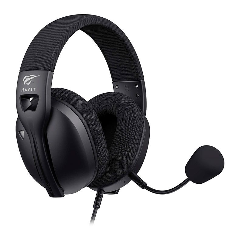 Headset Gamer Havit Fuxi- H5D, Drivers 50mm, Preto, HVGMH-FUXI-H5D-BK