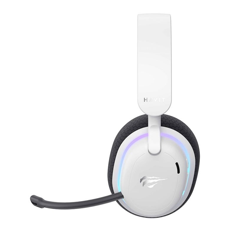 Headset Gamer Havit Fuxi-H7, Drivers 40mm, Wireless, Branco, FUXI-H7-WH