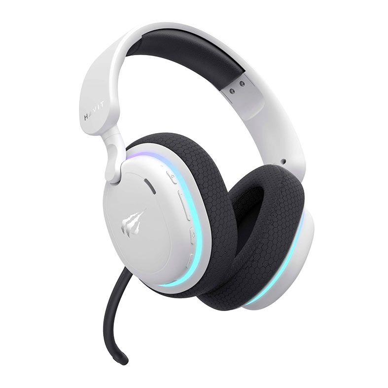 Headset Gamer Havit Fuxi-H7, Drivers 40mm, Wireless, Branco, FUXI-H7-WH