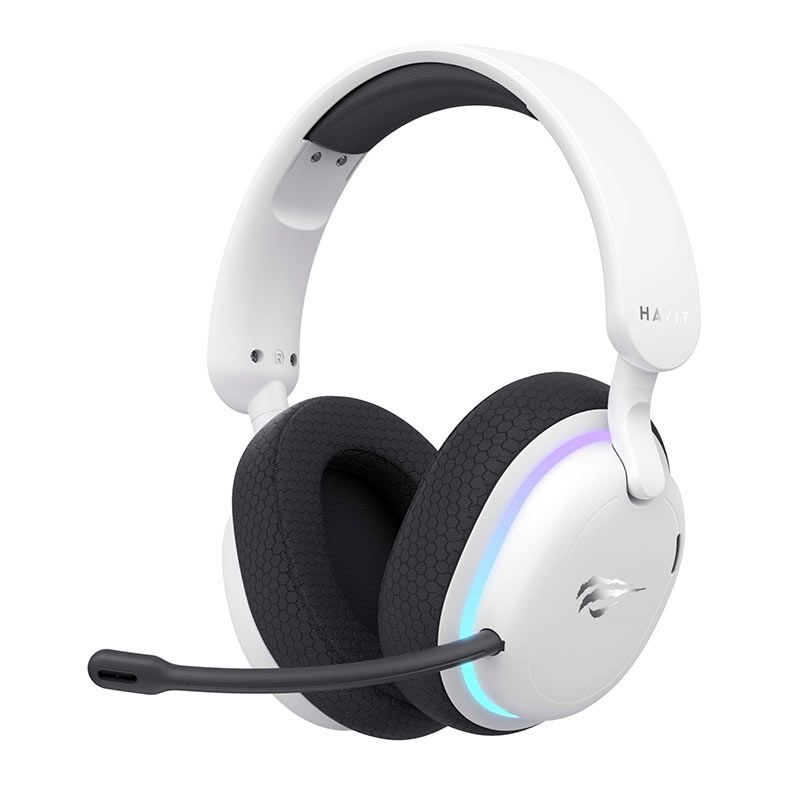 Headset Gamer Havit Fuxi-H7, Drivers 40mm, Wireless, Branco, FUXI-H7-WH