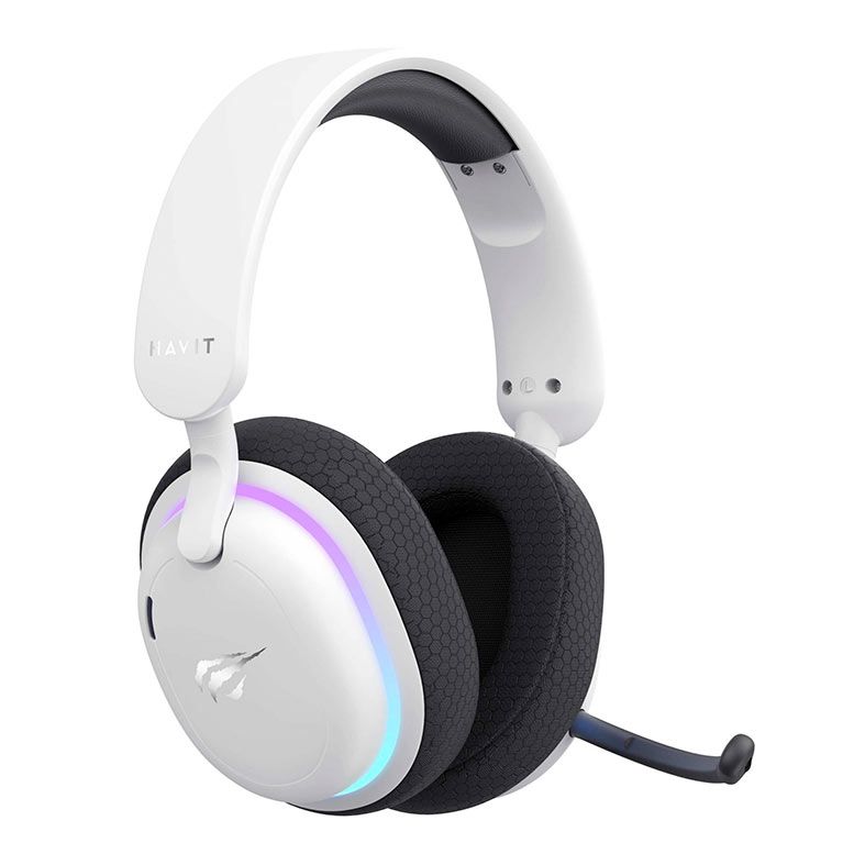 Headset Gamer Havit Fuxi-H7, Drivers 40mm, Wireless, Branco, FUXI-H7-WH