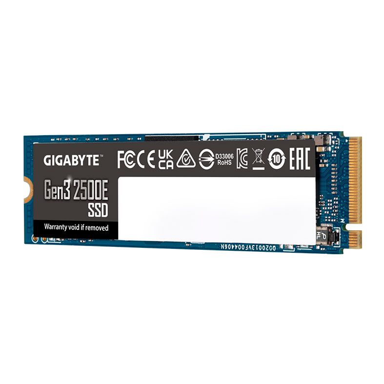SSD Gigabyte Gen3 2500E, 1TB, M.2 2280, PCIe NVMe, Leitura 2400 MB/s, Gravacao 1800 MB/s, G325E1TB