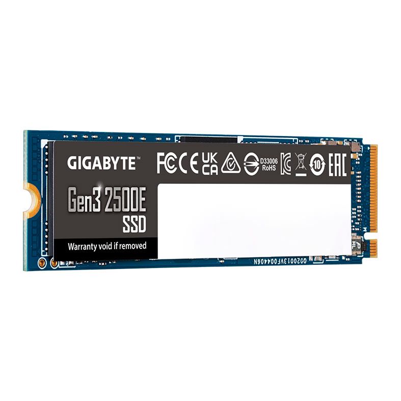 SSD Gigabyte Gen3 2500E, 1TB, M.2 2280, PCIe NVMe, Leitura 2400 MB/s, Gravacao 1800 MB/s, G325E1TB