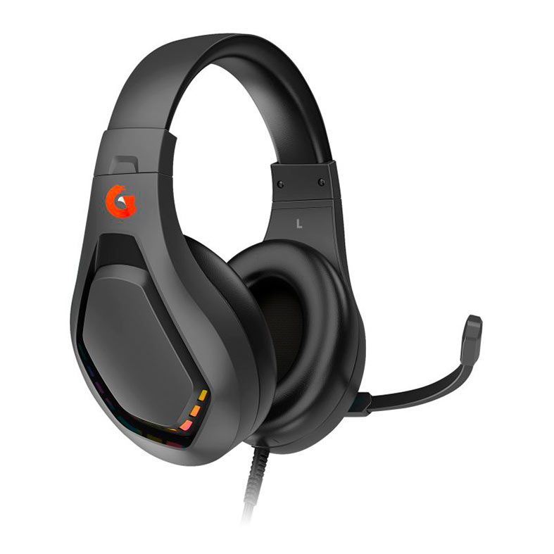 Headset Gamer Geonav Thunder Light, Drivers 40mm, RGB, Preto, G3HS01BK