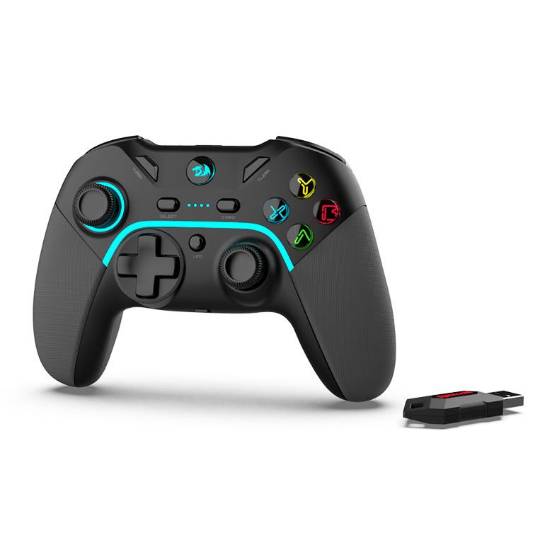 Controle Redragon Harrow Pro, Wireless, Windows/PS3/Android, Preto, G808-PRO