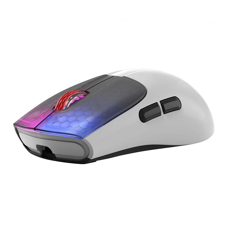 Mouse Gamer Marvo Monka G966W, RGB, USB, 10000DPI, 6 Botoes, Branco, G966W