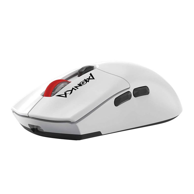 Mouse Gamer Marvo Monka G995W, RGB, Wireless, 26000DPI, 6 Botoes, Branco, G995W