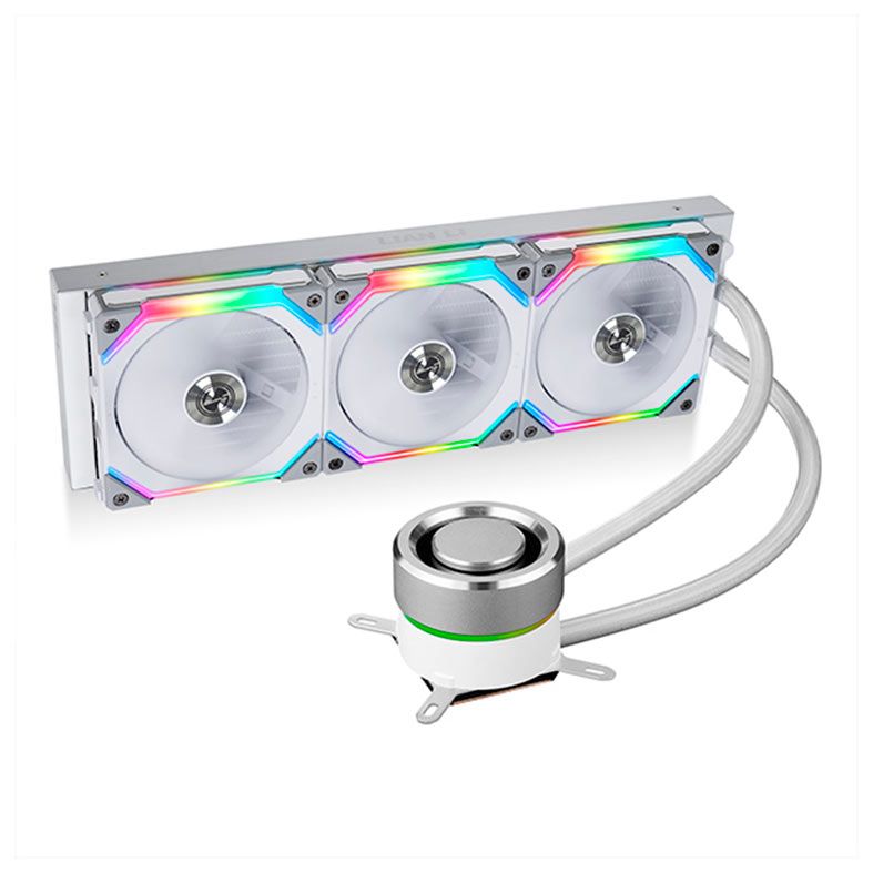 Water Cooler Lian Li Galahad AIO 360, Uni Fan SL Edition, RGB, 360mm, Branco, GA-360SLA-WH