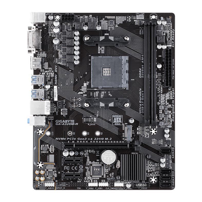 Placa Mae Gigabyte A320M-H DDR4 Socket AM4 Chipset AMD A320