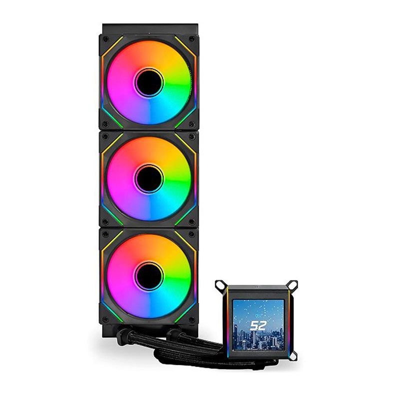 Water Cooler Lian Li GA II LCD SL-INF 360, RGB, 360mm, Preto, GA2ALCD36INB