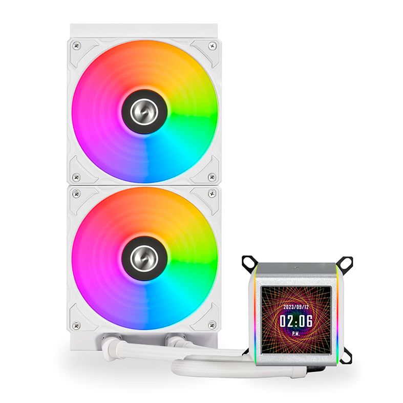 Water Cooler Lian Li GA II LCD 280, ARGB, 280mm, Branco, GA2LCD280-WH