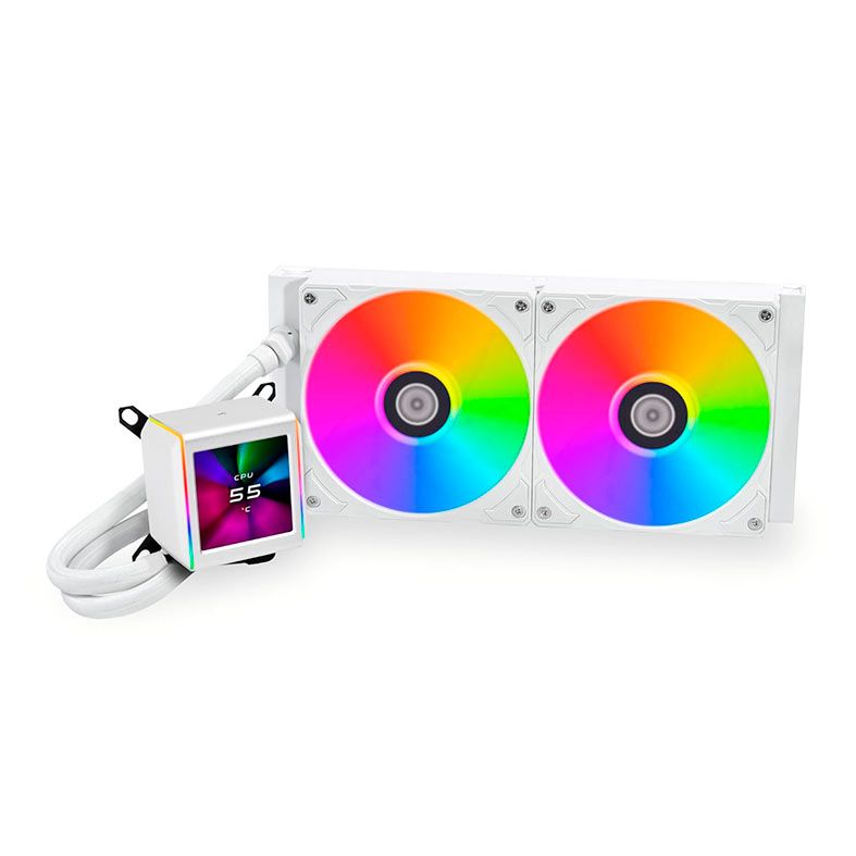 Water Cooler Lian Li GA II LCD 280, ARGB, 280mm, Branco, GA2LCD280-WH