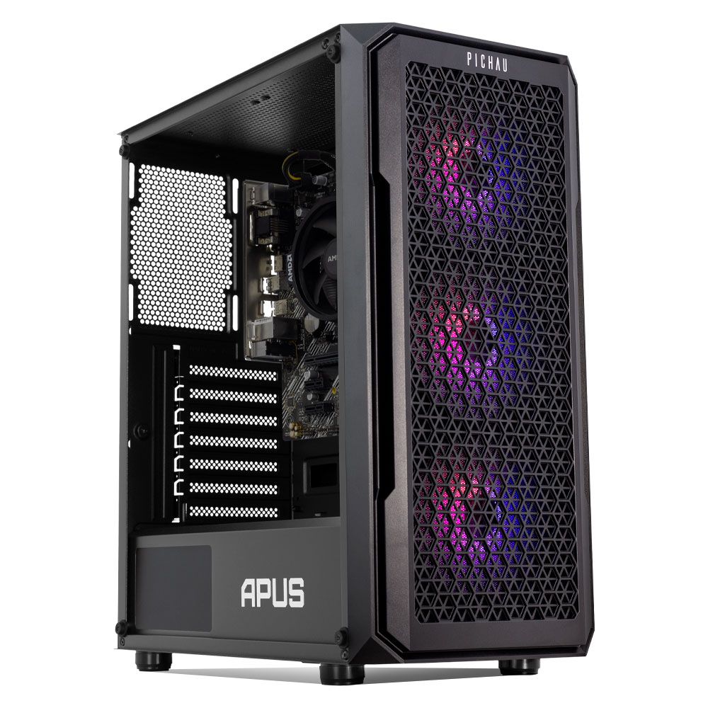 PC Gamer Pichau Lúcifer III, AMD Ryzen 5 8600G, 16GB DDR5, SSD M.2 480GB 