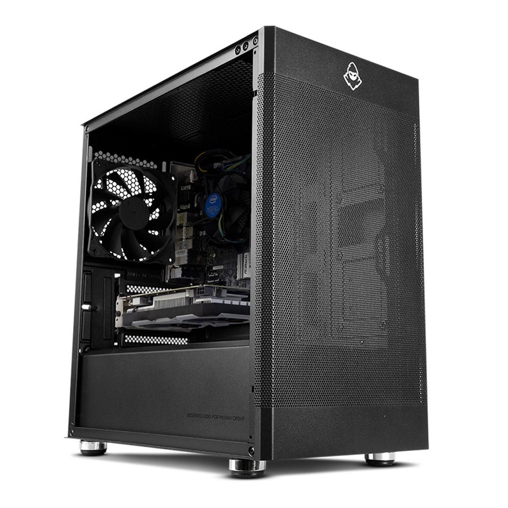 Computador Gamer Pichau, Intel i5-10400, Radeon RX 5500 XT 8GB, 16GB DDR4,  SSD 480GB