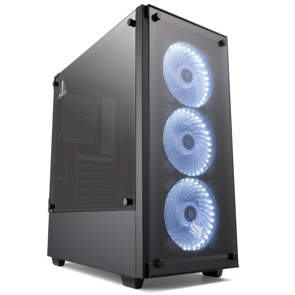 Pichau Kit Upgrade, Gabinete Gamer Pichau Kazan Led Branco + Fonte Pichau Nidus 500W PG-5001-BR-OEM