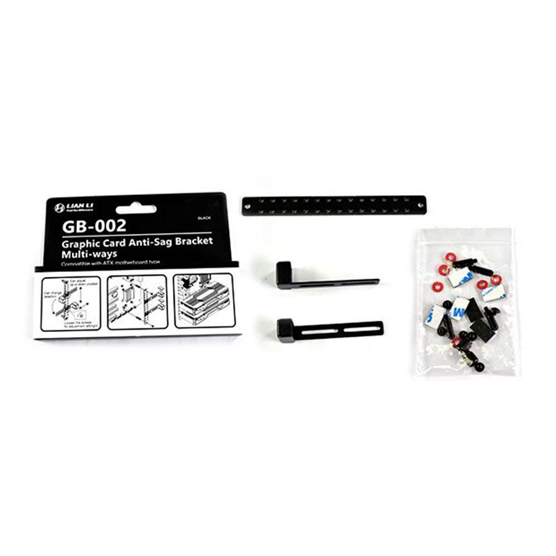 Suporte Para placa de Video Lian LI GB-002, Multi-Ways, Preto, GB-002-BK