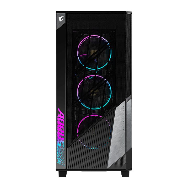 Gabinete Gamer Gigabyte Aorus C500 Glass, RGB, Mid-Tower, Lateral de Vidro, 4 Fans, Preto, GB-AC500G