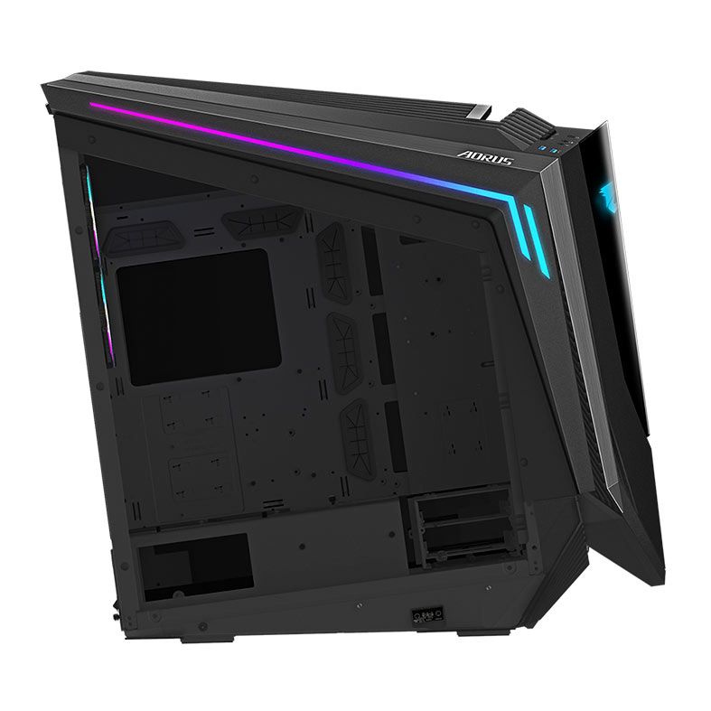 Gabinete Gamer Gigabyte Aorus C700 Glass, RGB, Full-Tower, Lateral de Vidro, 5 Fans, Preto, GB-AC700G
