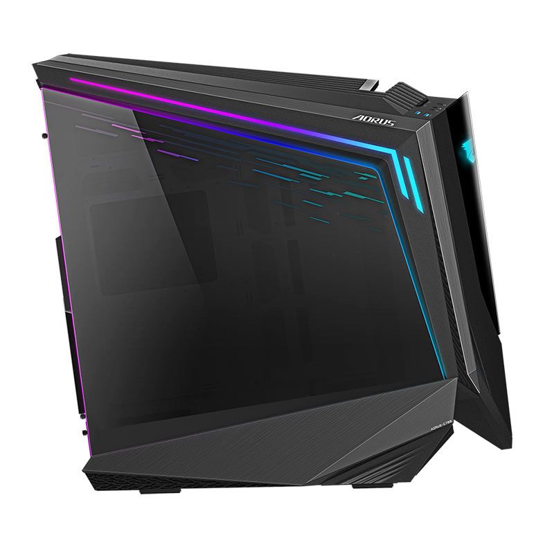 Gabinete Gamer Gigabyte Aorus C700 Glass, RGB, Full-Tower, Lateral de Vidro, 5 Fans, Preto, GB-AC700G