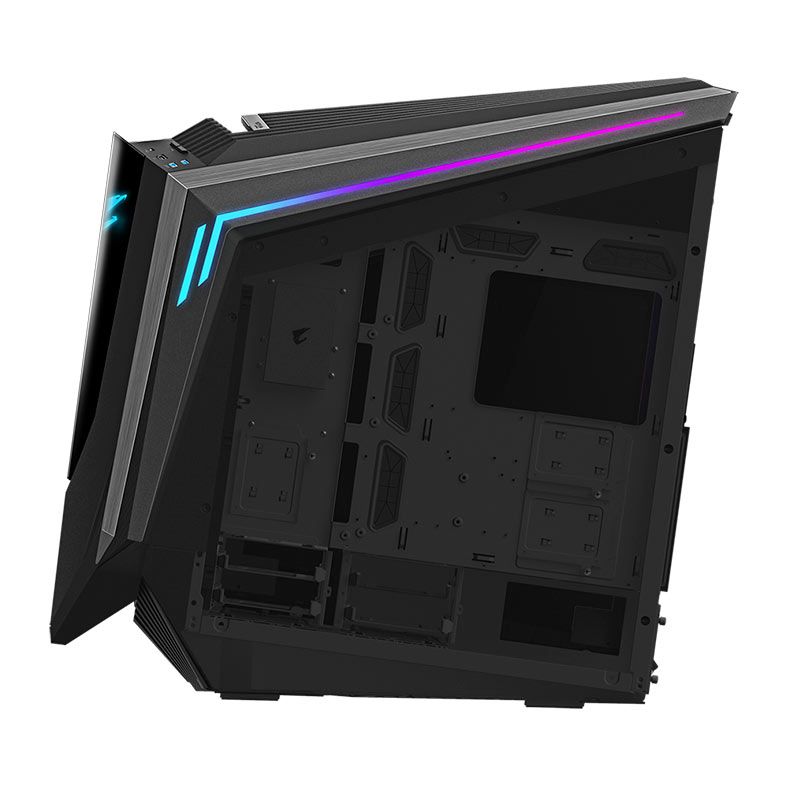 Gabinete Gamer Gigabyte Aorus C700 Glass, RGB, Full-Tower, Lateral de Vidro, 5 Fans, Preto, GB-AC700G
