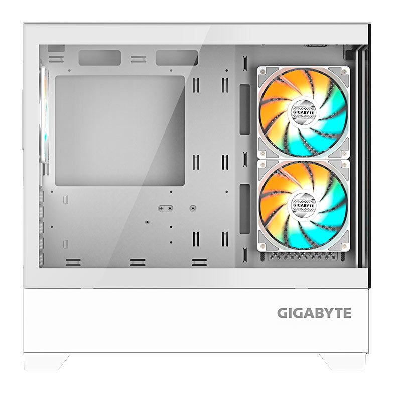 Gabinete Gamer Gigabyte C201 Panoramic Ice, ARGB, Mid-Tower, Lateral de Vidro, Com 3 Fans, Branco, GB-C201PI