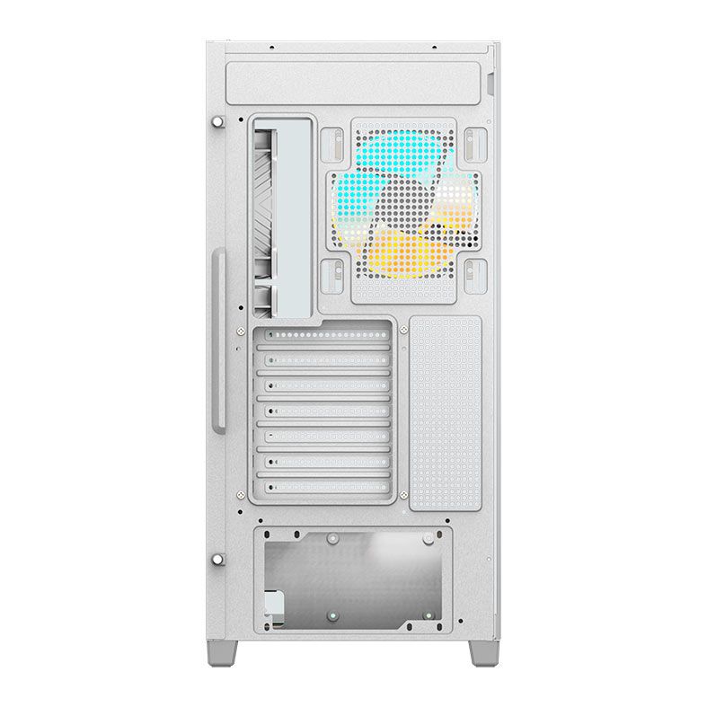 Gabinete Gamer Gigabyte C500 Panoramic Stealth Ice, ARGB, Mid-Tower, Lateral de Vidro, Com 4 Fans, Branco, GB-C500PI-ST