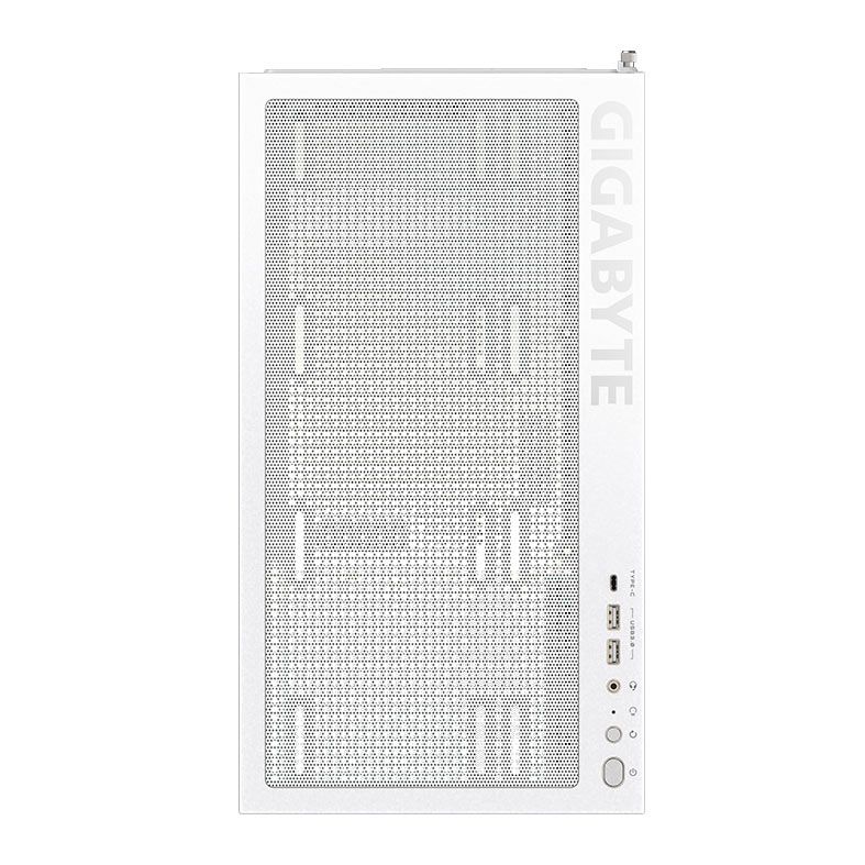 Gabinete Gamer Gigabyte C500 Panoramic Stealth Ice, ARGB, Mid-Tower, Lateral de Vidro, Com 4 Fans, Branco, GB-C500PI-ST