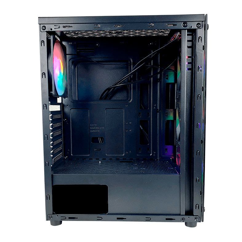 Gabinete Gamer Hayom GB1729, RGB, Lateral de Vidro, Com 4 Fans, Preto, GB1729