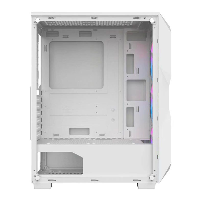 Gabinete Gamer Hayom GB1730,  Mid-Tower, Lateral de Vidro, Com 3 Fans, Branco, GB1730