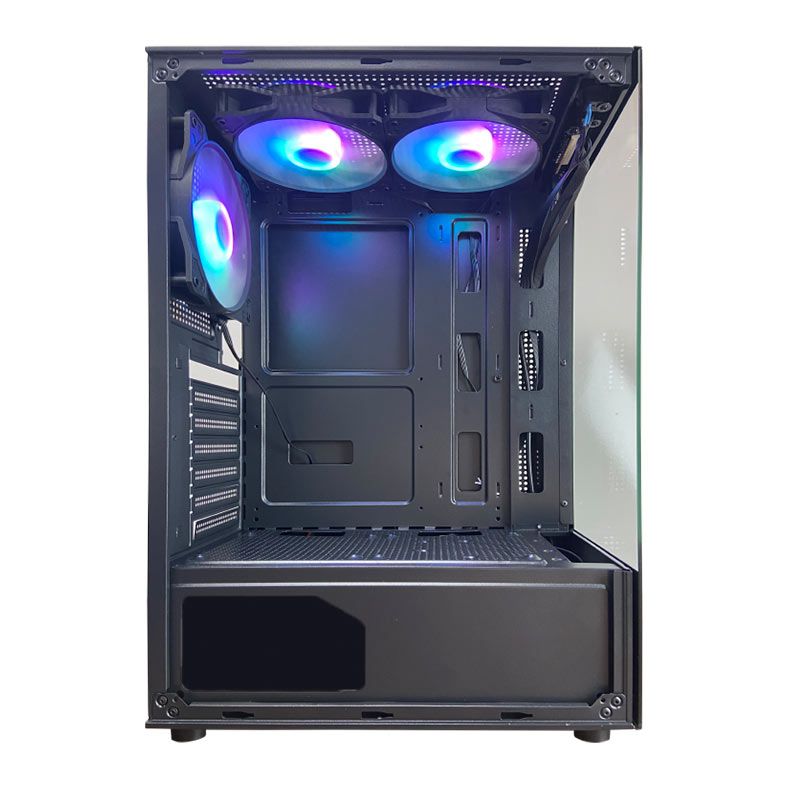 Gabinete Gamer Hayom GB1792, RGB, Mid-Tower, Lateral de Vidro, Com 3 Fans, Preto, GB1792