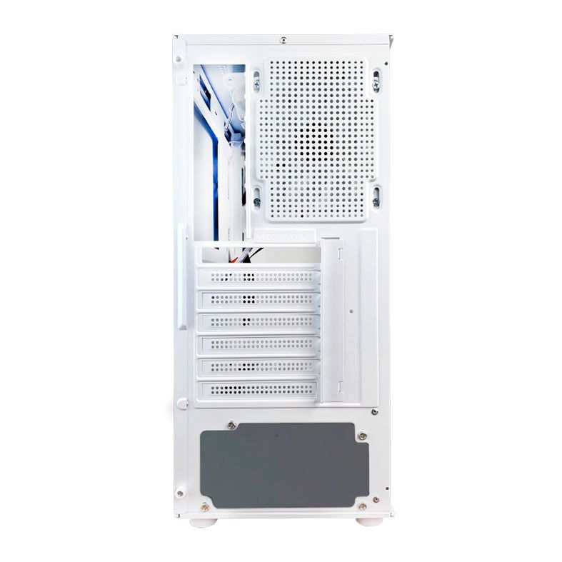 Gabinete Gamer Hayom GB1793, RGB, Mid-Tower, Lateral de Vidro, Com 3 Fans. Branco, GB1793